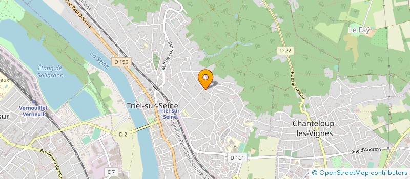 localisation de l'entreprise MONSIEUR ERIC POUPONNOT  TRIEL-SUR-SEINE