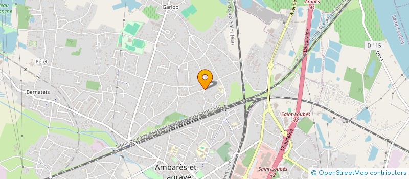 localisation de l'entreprise MONSIEUR ERIC POURGUERES  AMBARES-ET-LAGRAVE