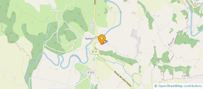 localisation de l'entreprise MONSIEUR ERIC POURQUIE  BIDACHE