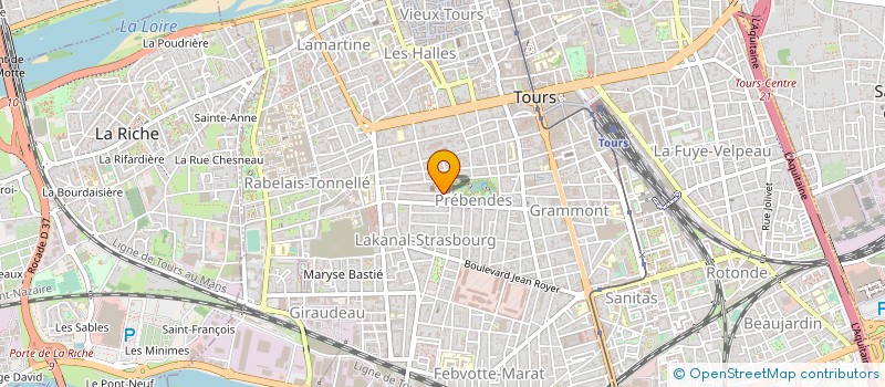 localisation de l'entreprise MONSIEUR ERIC POUSSE  TOURS