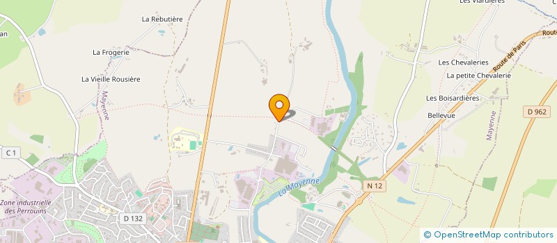 localisation de l'entreprise MONSIEUR ERIC POUTEAU à MAYENNE