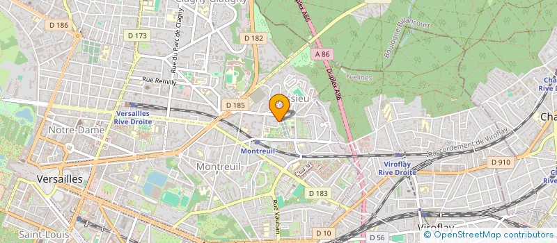 localisation de l'entreprise MONSIEUR ERIC POWELL à VERSAILLES
