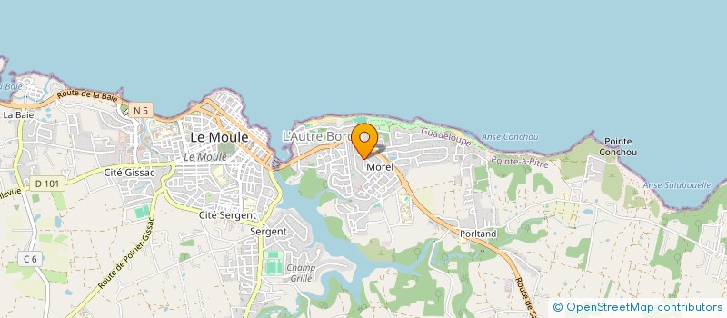 localisation de l'entreprise MONSIEUR ERIC POYET à LE MOULE