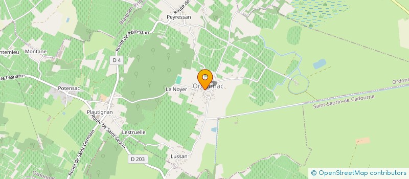 localisation de l'entreprise MONSIEUR ERIC PRADIN  ORDONNAC