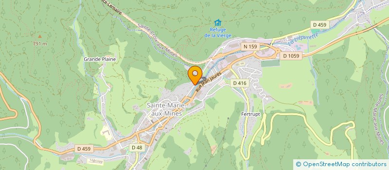 localisation de l'entreprise MONSIEUR ERIC PRADINES  SAINTE-MARIE-AUX-MINES