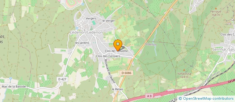 localisation de l'entreprise MONSIEUR ERIC PRAT  LEDENON