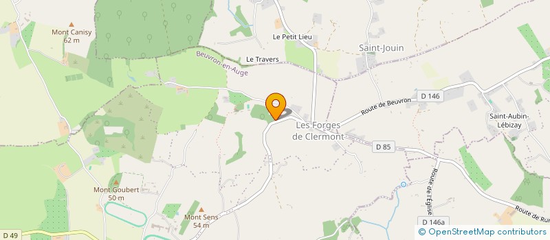 localisation de l'entreprise MONSIEUR ERIC PREVOST  BEUVRON-EN-AUGE