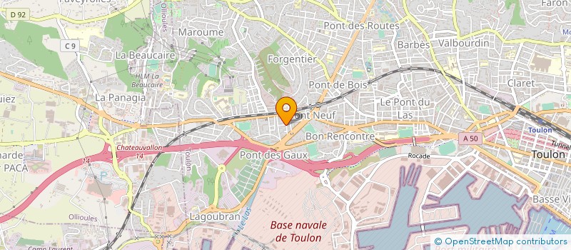 localisation de l'entreprise MONSIEUR ERIC PRINCIPAUD  TOULON