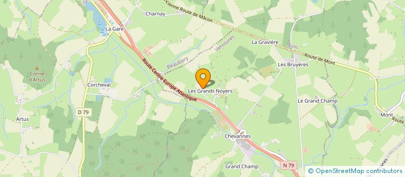 localisation de l'entreprise MONSIEUR ERIC PRIVAT  VEROSVRES