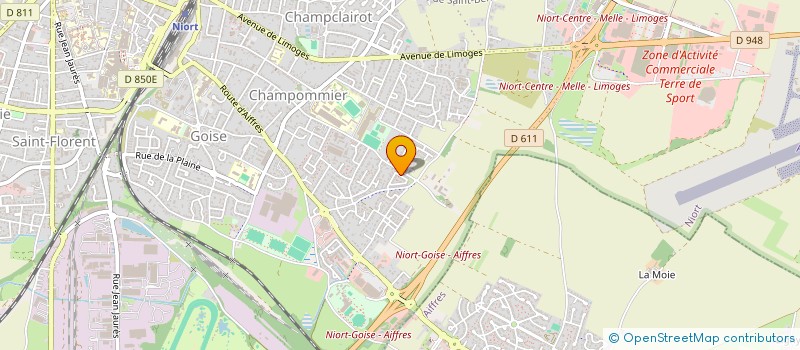 localisation de l'entreprise MONSIEUR ERIC PROTEAU  NIORT