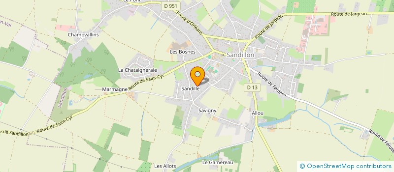 localisation de l'entreprise MONSIEUR ERIC PROY à SANDILLON