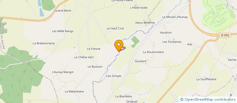 localisation de l'entreprise MONSIEUR ERIC PRUNIER à BELFORET-EN-PERCHE