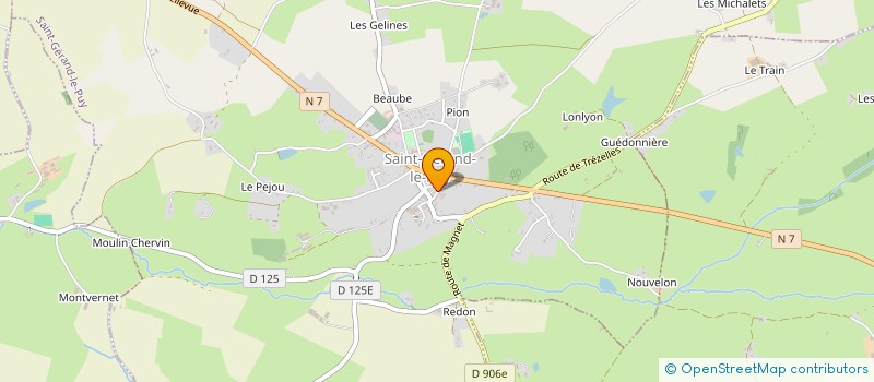 localisation de l'entreprise MONSIEUR ERIC PURAVET  SAINT-GERAND-LE-PUY