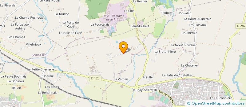 localisation de l'entreprise MONSIEUR ERIC PUSSAT  LA CHAPELLE-THOUARAULT