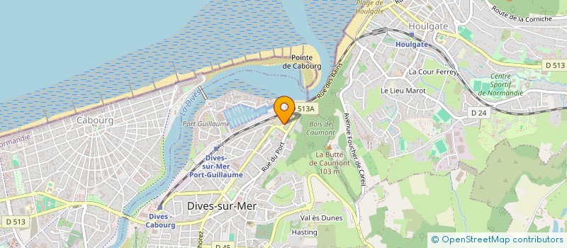 localisation de l'entreprise MONSIEUR ERIC QUENDERF  DIVES-SUR-MER