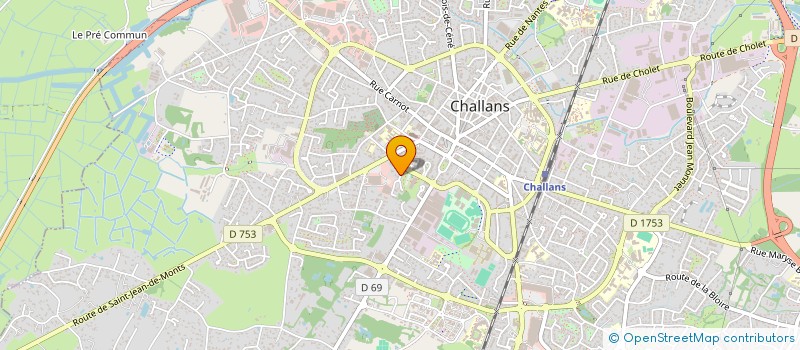 localisation de l'entreprise MONSIEUR ERIC QUIBEUF à CHALLANS