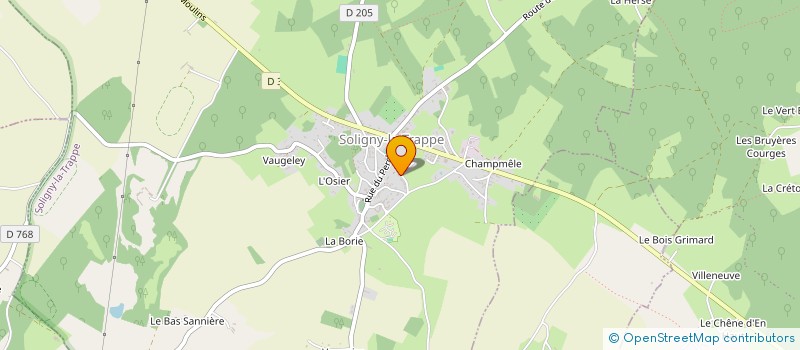 localisation de l'entreprise MONSIEUR ERIC QUINET à SOLIGNY-LA-TRAPPE