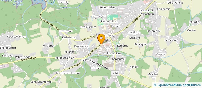 localisation de l'entreprise MONSIEUR ERIC QUIVIGER  MOELAN-SUR-MER