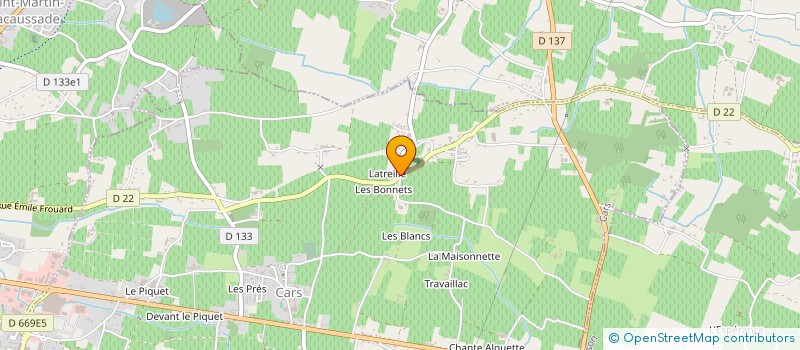 localisation de l'entreprise MONSIEUR ERIC RABOUTET  CARS