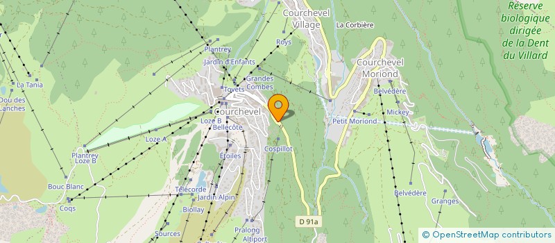 localisation de l'entreprise MONSIEUR ERIC RACINE à COURCHEVEL