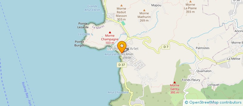 localisation de l'entreprise MONSIEUR ERIC RACINE  ANSES D'ARLET