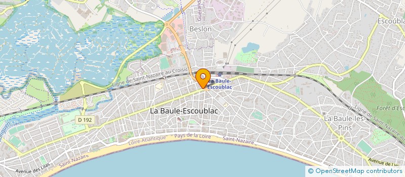 localisation de l'entreprise MONSIEUR ERIC RADIGUE à LA BAULE-ESCOUBLAC