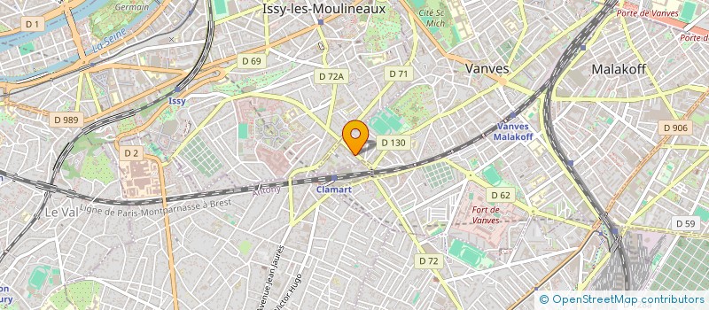 localisation de l'entreprise MONSIEUR ERIC RAGUENEAU à VANVES