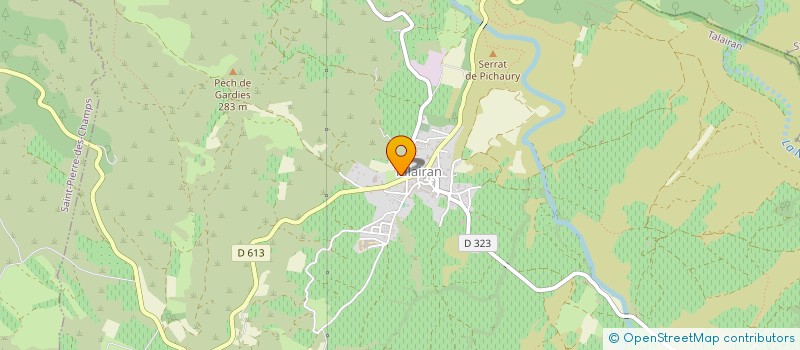 localisation de l'entreprise MONSIEUR ERIC RAINAUD  TALAIRAN