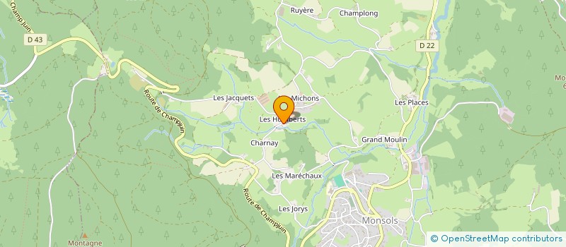 localisation de l'entreprise MONSIEUR ERIC RAMAGE  DEUX-GROSNES