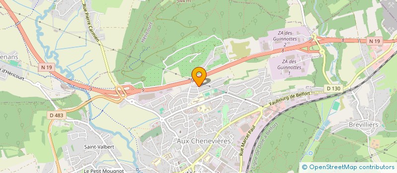 localisation de l'entreprise MONSIEUR ERIC RAMAGET  HERICOURT