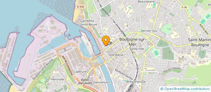 localisation de l'entreprise MONSIEUR ERIC RAMEZ  BOULOGNE-SUR-MER