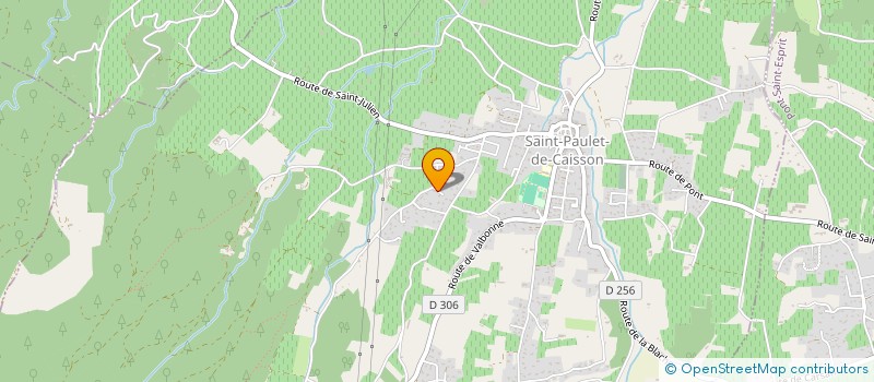 localisation de l'entreprise MONSIEUR ERIC RAOUX  SAINT-PAULET-DE-CAISSON