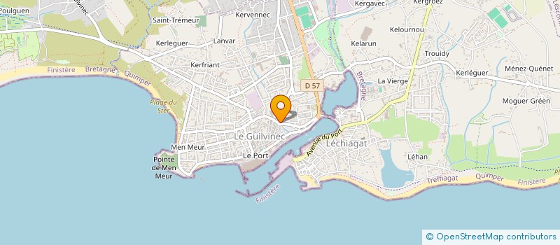 localisation de l'entreprise MONSIEUR ERIC RAPPEL  GUILVINEC
