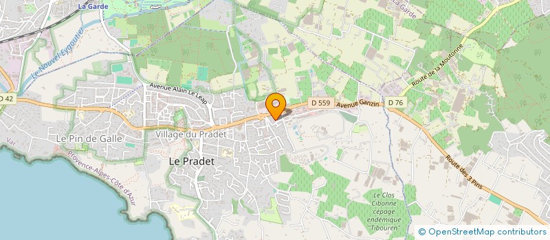 localisation de l'entreprise MONSIEUR ERIC RASO à LE PRADET