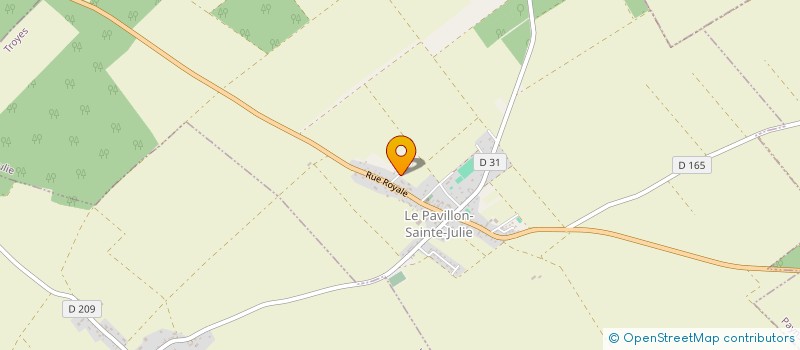 localisation de l'entreprise MONSIEUR ERIC RAULIN  LE PAVILLON-SAINTE-JULIE