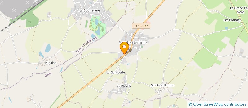 localisation de l'entreprise MONSIEUR ERIC RAVENEAU  SAINTE-GEMME