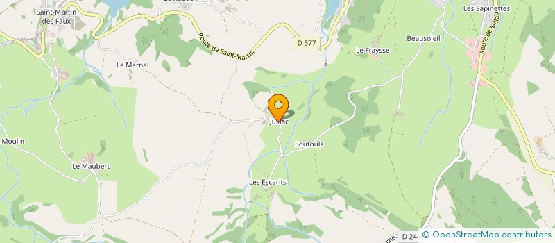 localisation de l'entreprise MONSIEUR ERIC RAYNAL  SALLES-CURAN