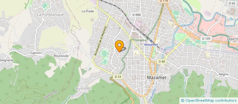 localisation de l'entreprise MONSIEUR ERIC RAYNAUD  AUSSILLON