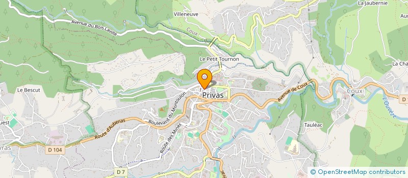 localisation de l'entreprise MONSIEUR ERIC REDON à PRIVAS