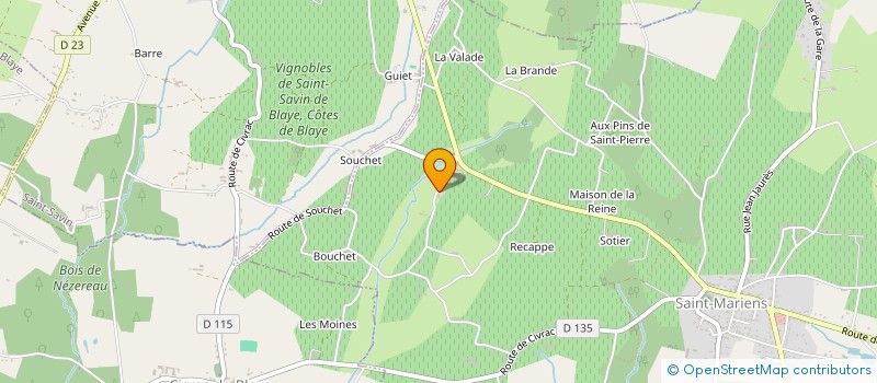 localisation de l'entreprise MONSIEUR ERIC REGNIER  SAINT-MARIENS