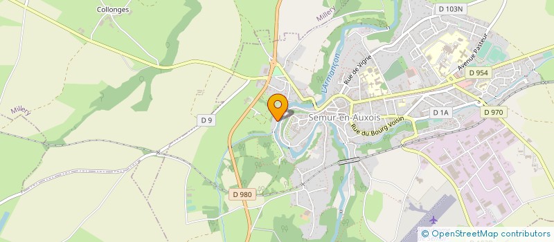 localisation de l'entreprise MONSIEUR ERIC REGNIER à SEMUR-EN-AUXOIS