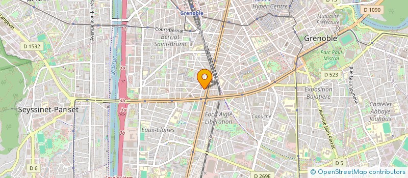 localisation de l'entreprise MONSIEUR ERIC REINHOLD à GRENOBLE