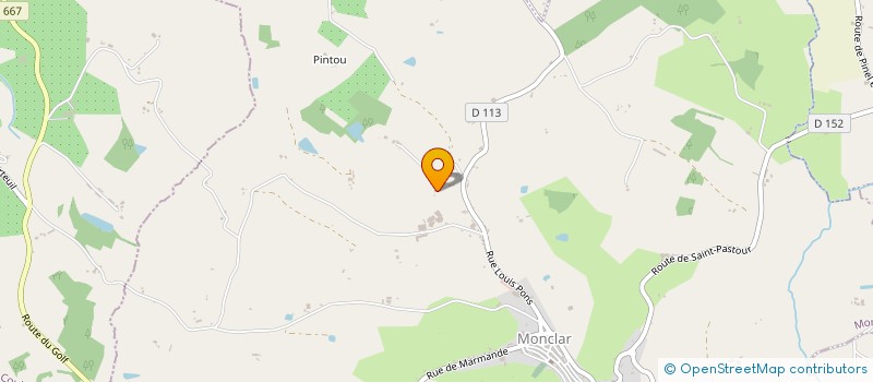 localisation de l'entreprise MONSIEUR ERIC RENAUD  MONCLAR