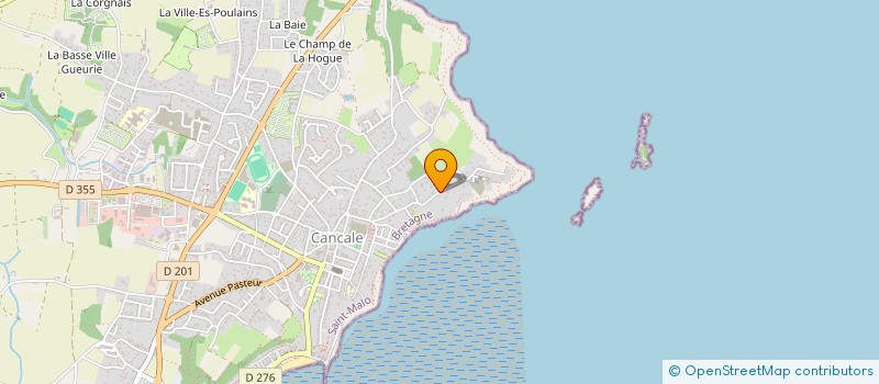 localisation de l'entreprise MONSIEUR ERIC RENVERSADE  CANCALE