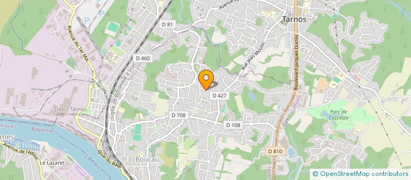 localisation de l'entreprise MONSIEUR ERIC REYBILLET à BOUCAU