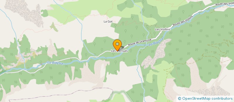 localisation de l'entreprise MONSIEUR ERIC REYMOND à FREISSINIERES