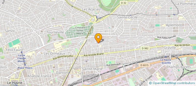 localisation de l'entreprise MONSIEUR ERIC RIBAULT à LE HAVRE