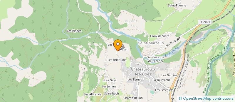 localisation de l'entreprise MONSIEUR ERIC RICHARD à CHATEAUROUX-LES-ALPES