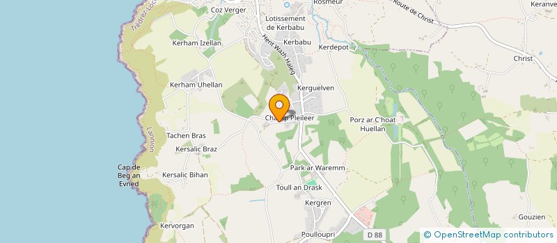 localisation de l'entreprise MONSIEUR ERIC RICHARD  TREDREZ-LOCQUEMEAU