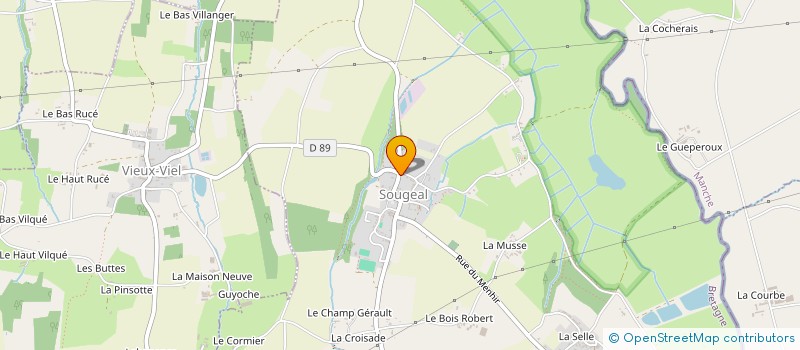 localisation de l'entreprise MONSIEUR ERIC RICHARD  SOUGEAL